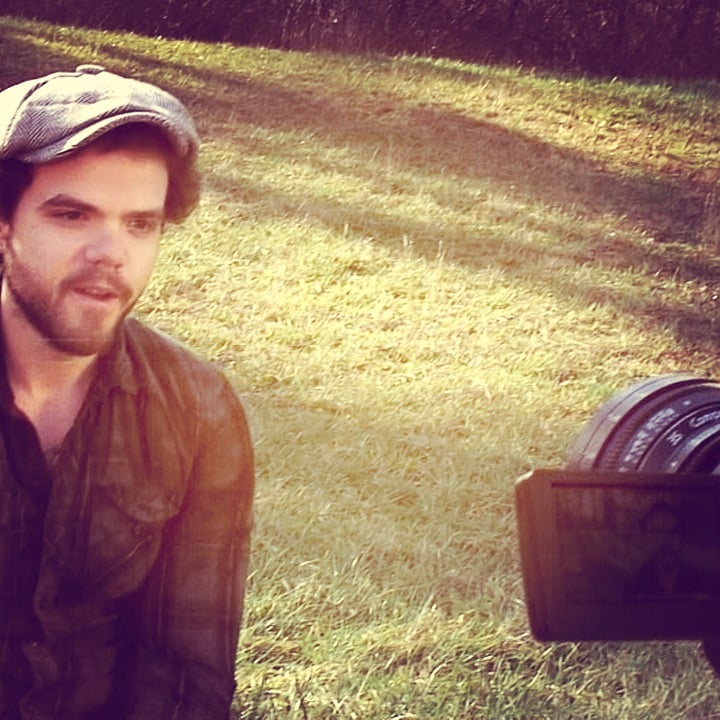 Daniel Bashta behind the scenes while shooting the worship video