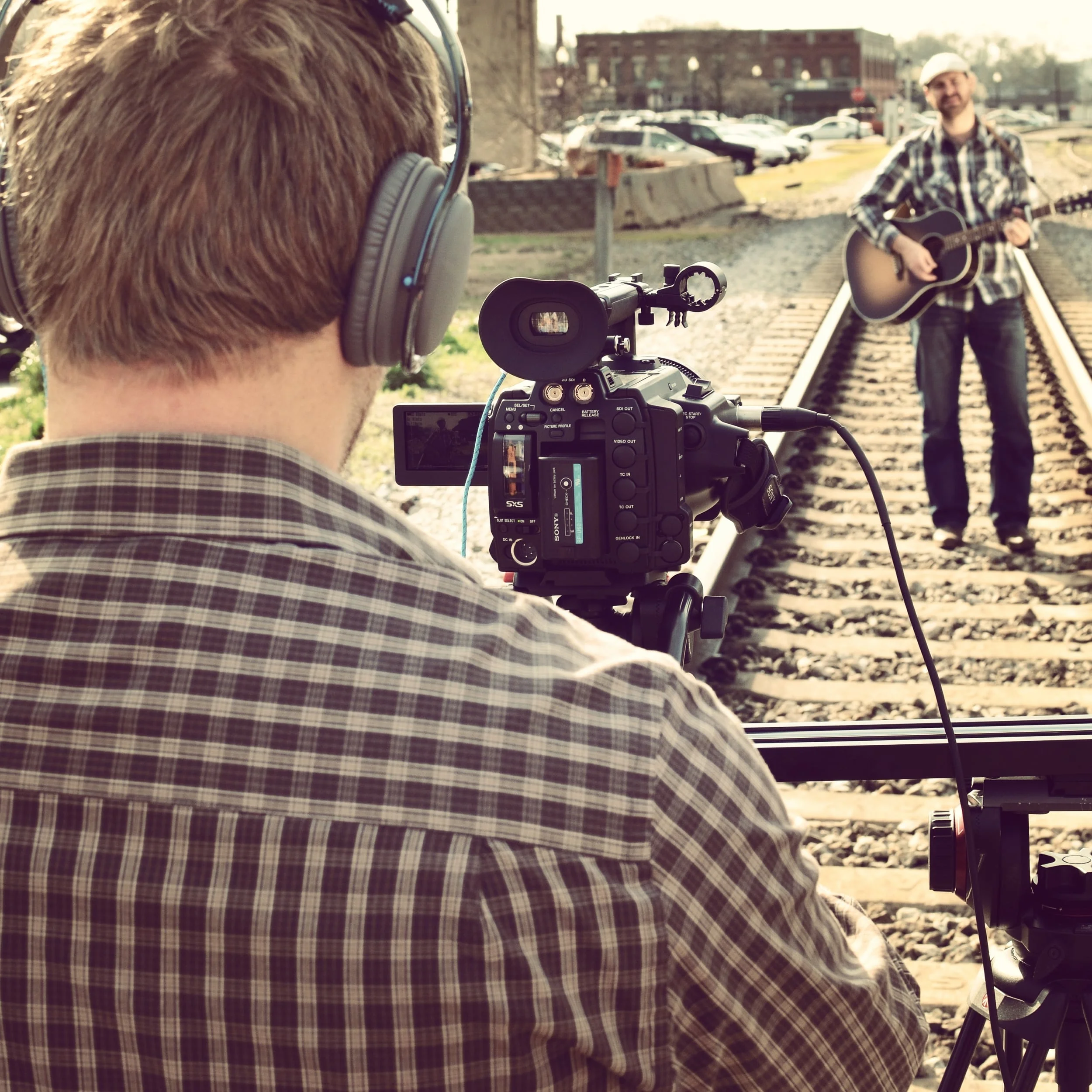 On train tracks in Cartersville, GA