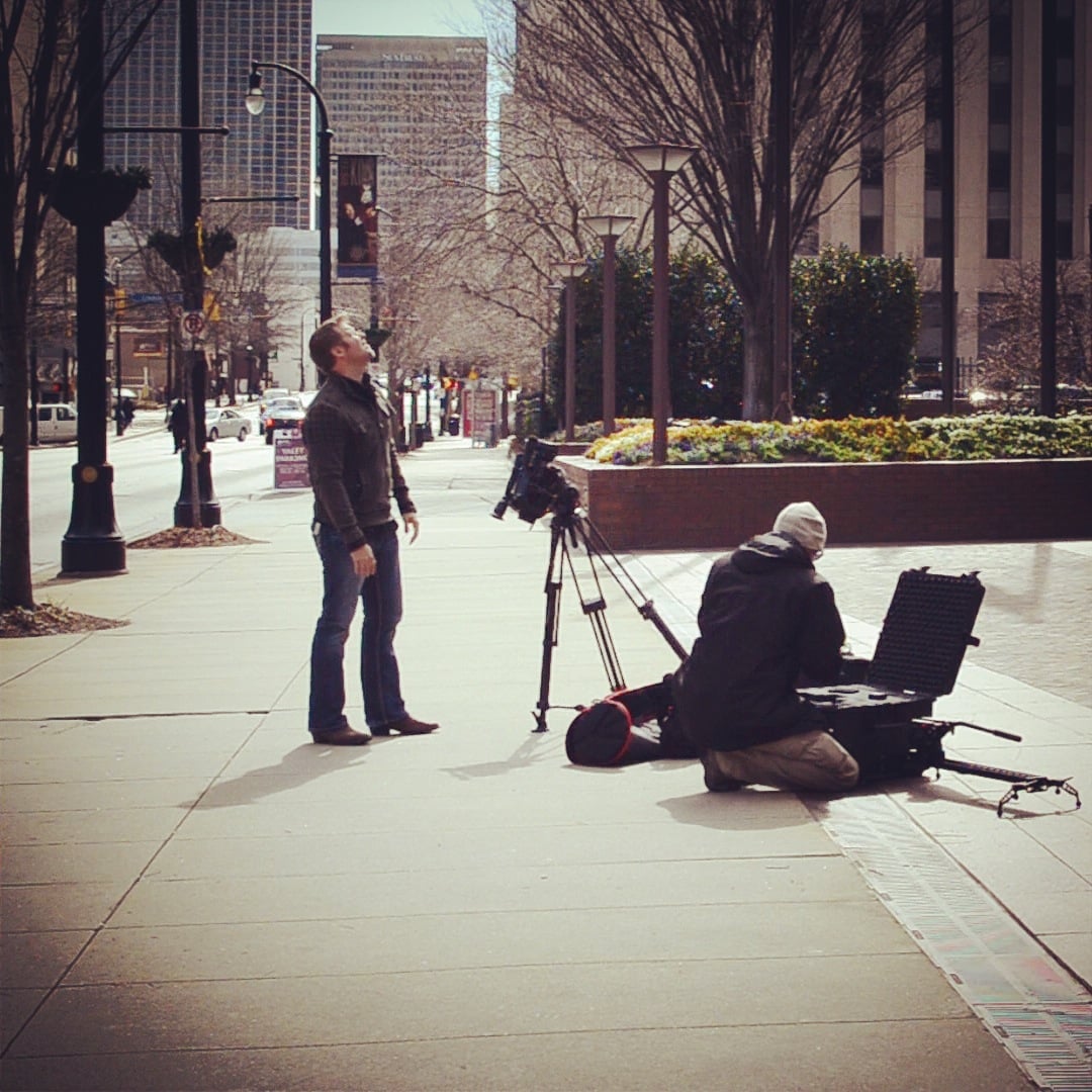 Right next to the Bank of America building
