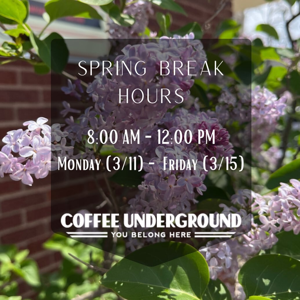 We will be operating with limited hours during OSU's spring break next week.