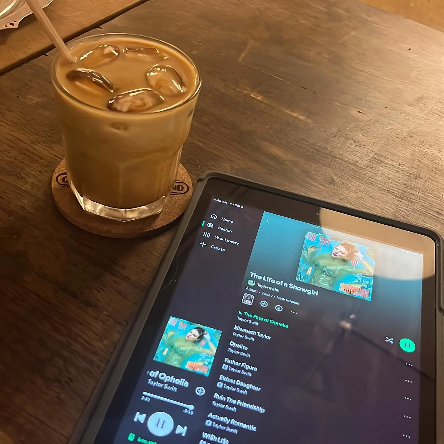$1 iced coffee and Taylor's new album. Can you name a better combo?