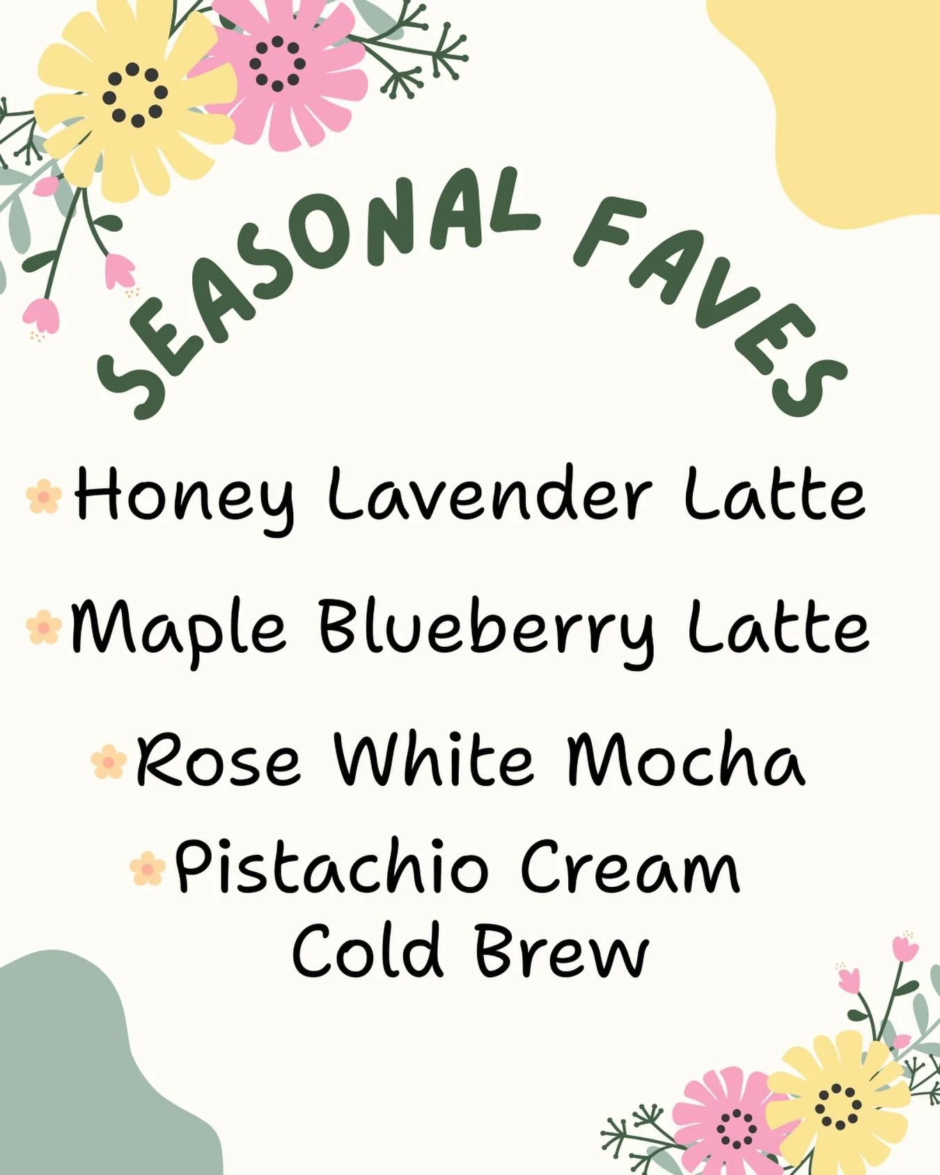 Its that time of year! Stop in and try all 4!