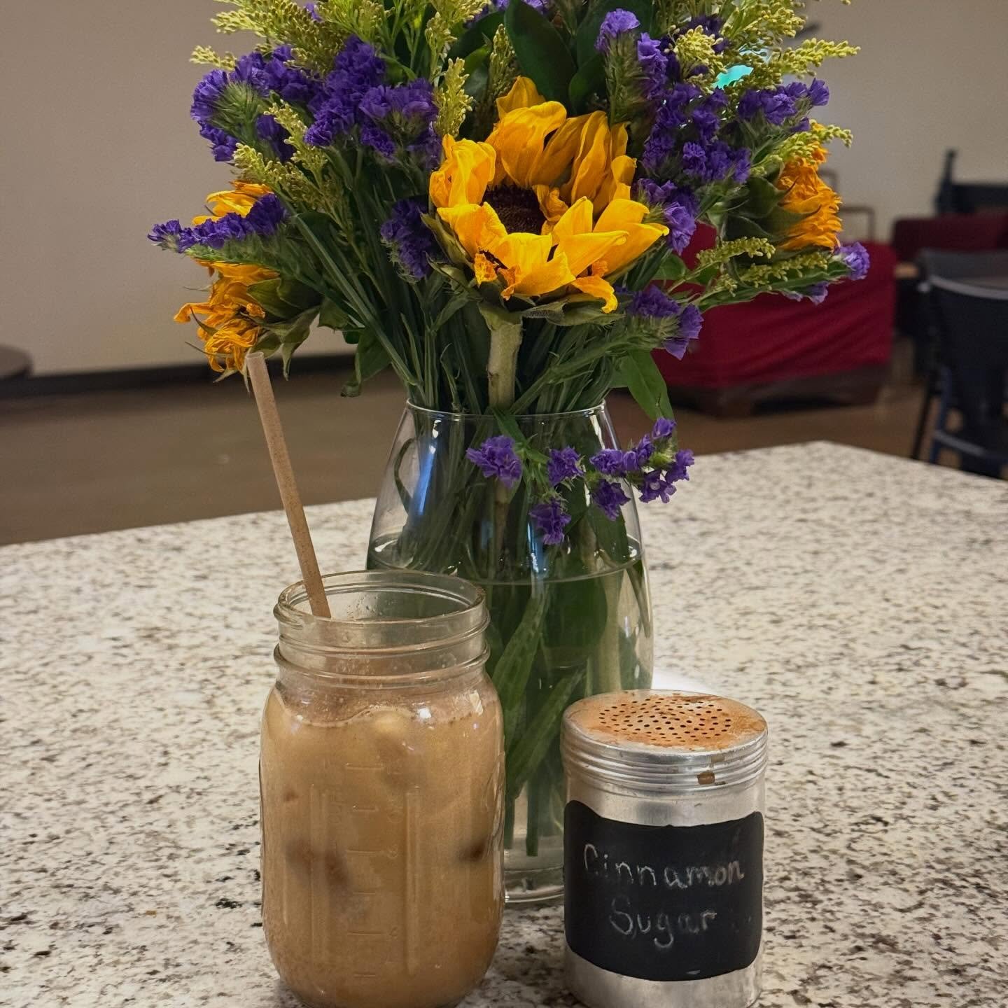 Happy Spring semester!! We are once again open and serving coffee during our normal hours. Stop in and grab a drink (we recommend a toasted marshmallow cinnamon latte, as featured in the photo 🤩)