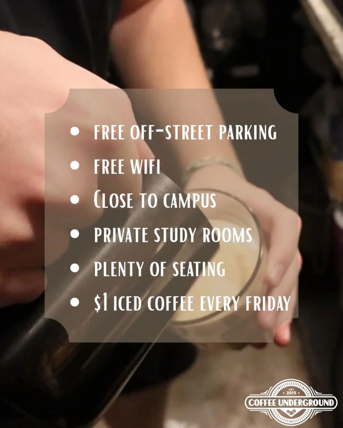 Looking for a good study spot/coffee shop near OSU's campus? Look no further! Come visit us Monday through Friday (especially Fridays)!