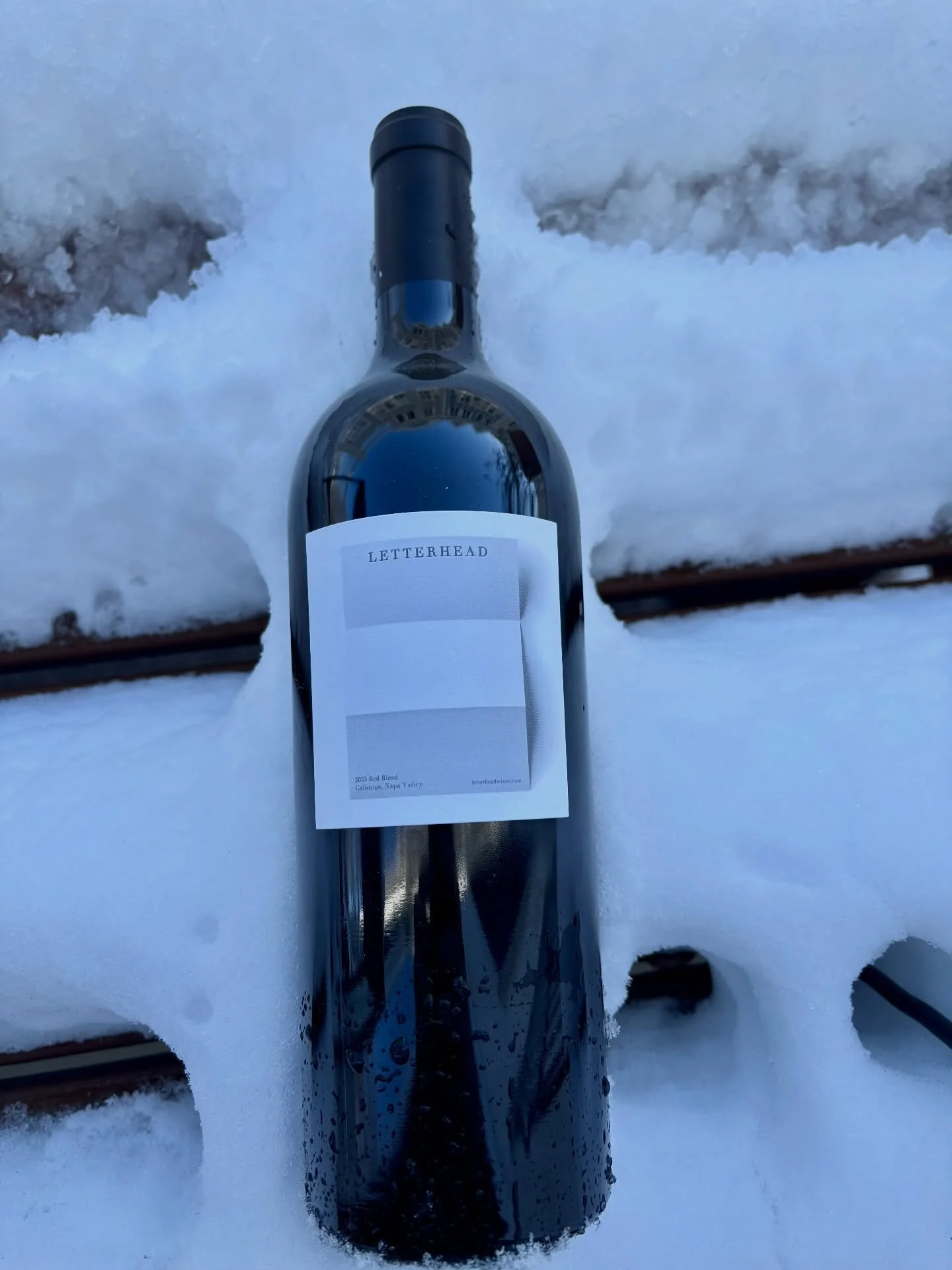 Snow falling.
Fire lit.
Bold red in the glass.

While half the country is buried in snow today, this is exactly the wine I&rsquo;d be opening -  Letterhead Red Blend from Napa Valley. Plush, dark-fruited, with just enough oak, it&rsquo;s the kind of 
