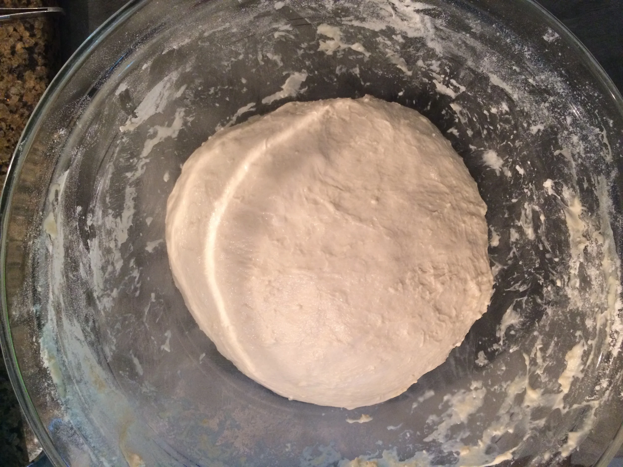 The dough after both folds (at the end of step 7).