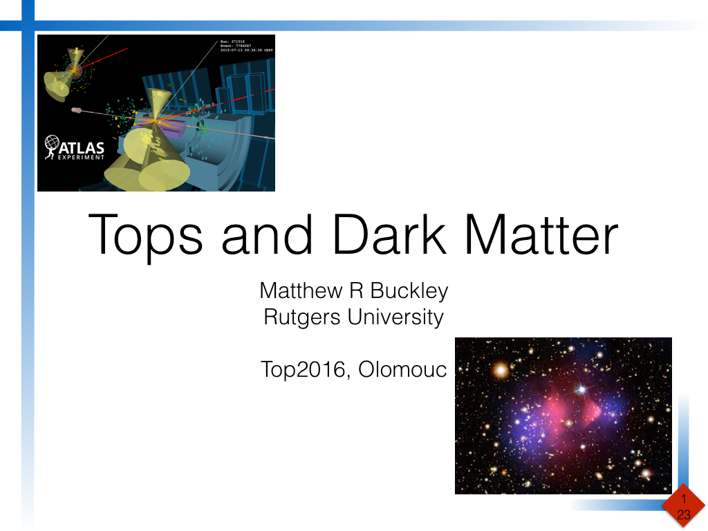 Conference Talk: Tops and Dark Matter