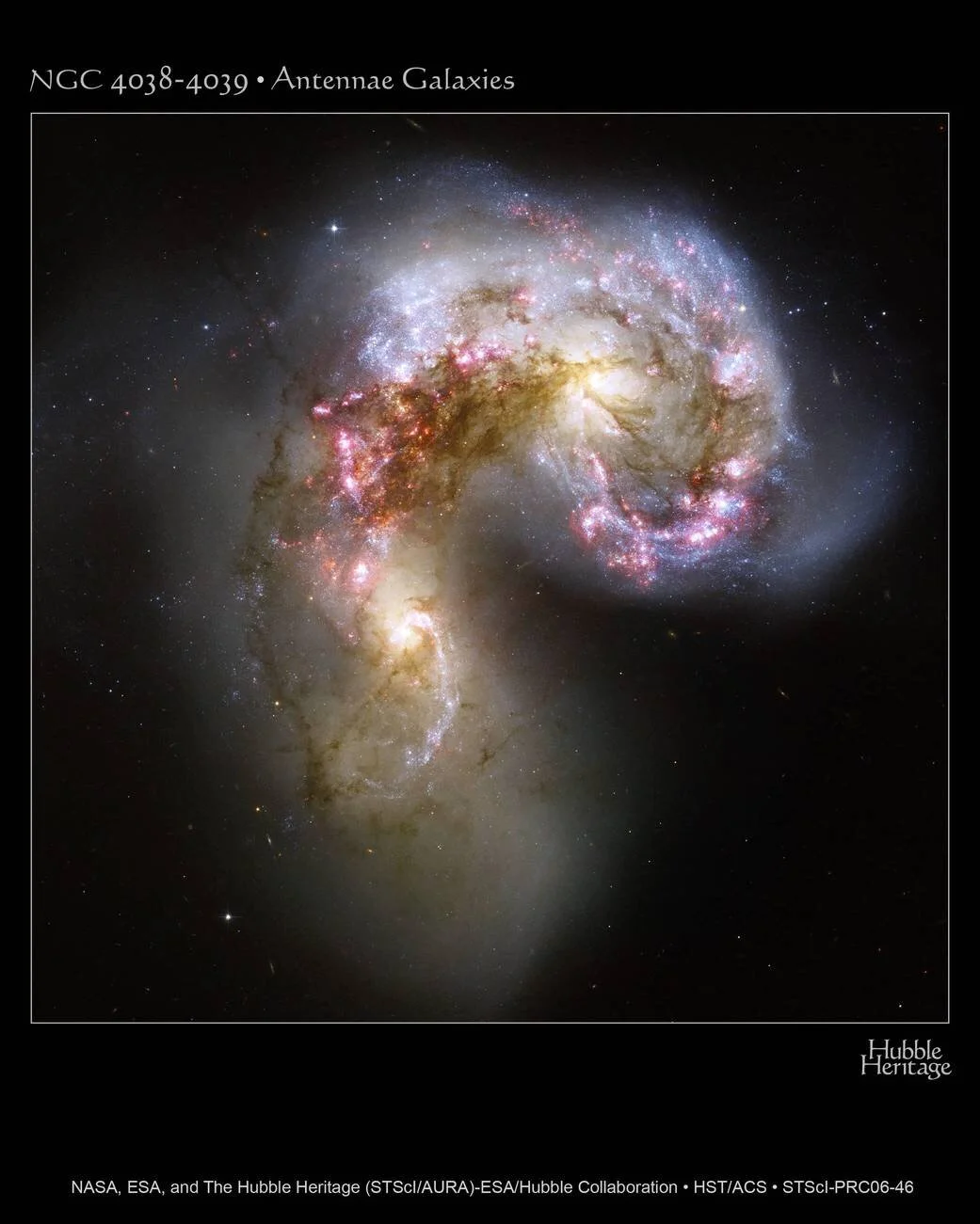 Tidal tails of the Antennae Galaxies (NASA, ESA, The Hubble Heritage Collaboration)