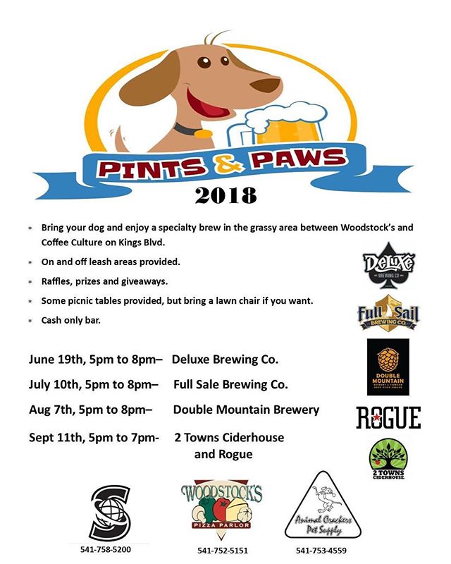 The first Pint &amp; Paws of the summer is tonight! 🐶🍻