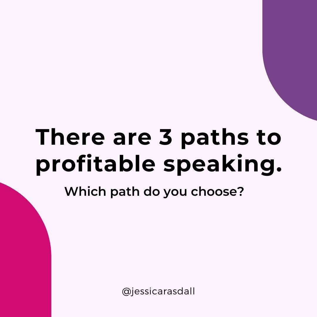 It&rsquo;s time to choose your own adventure! Which path will you take to make speaking profitable for your biz?⁠
⁠
💡The first path is all about brand awareness and marketing.⁠
⁠
This is your path if you want to establish authority in your space, se