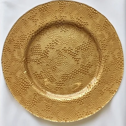 Gold Glass Bubble Charger #5