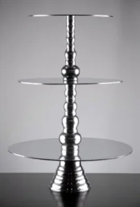 3 Tier Silver Dessert Stand #16