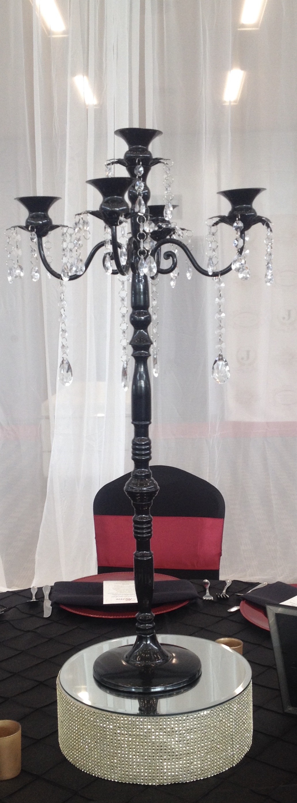 Black candelabra