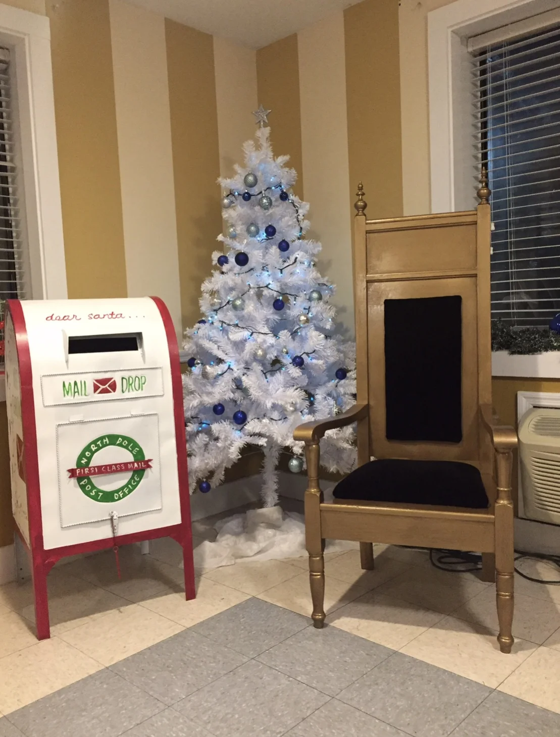 Mailbox and Santa Chair