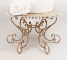 Gold Scroll Cake Stand