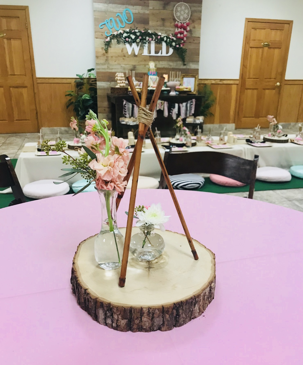 Tee Pee Centerpiece