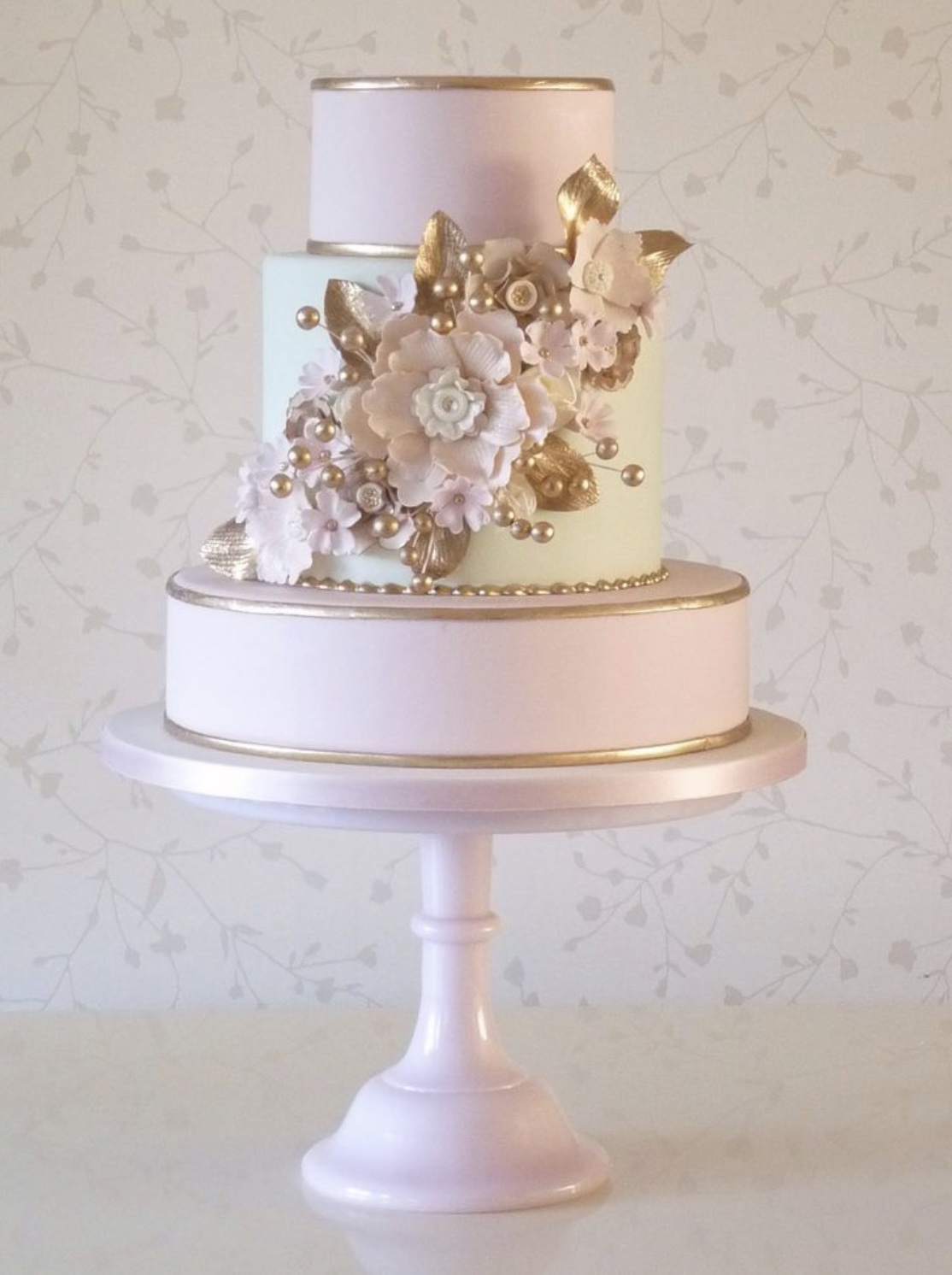 10” Pink Porcelain Cake Base