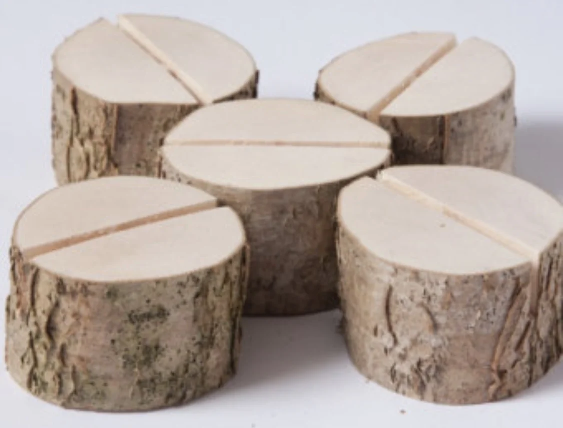 Wood Table Number Holders