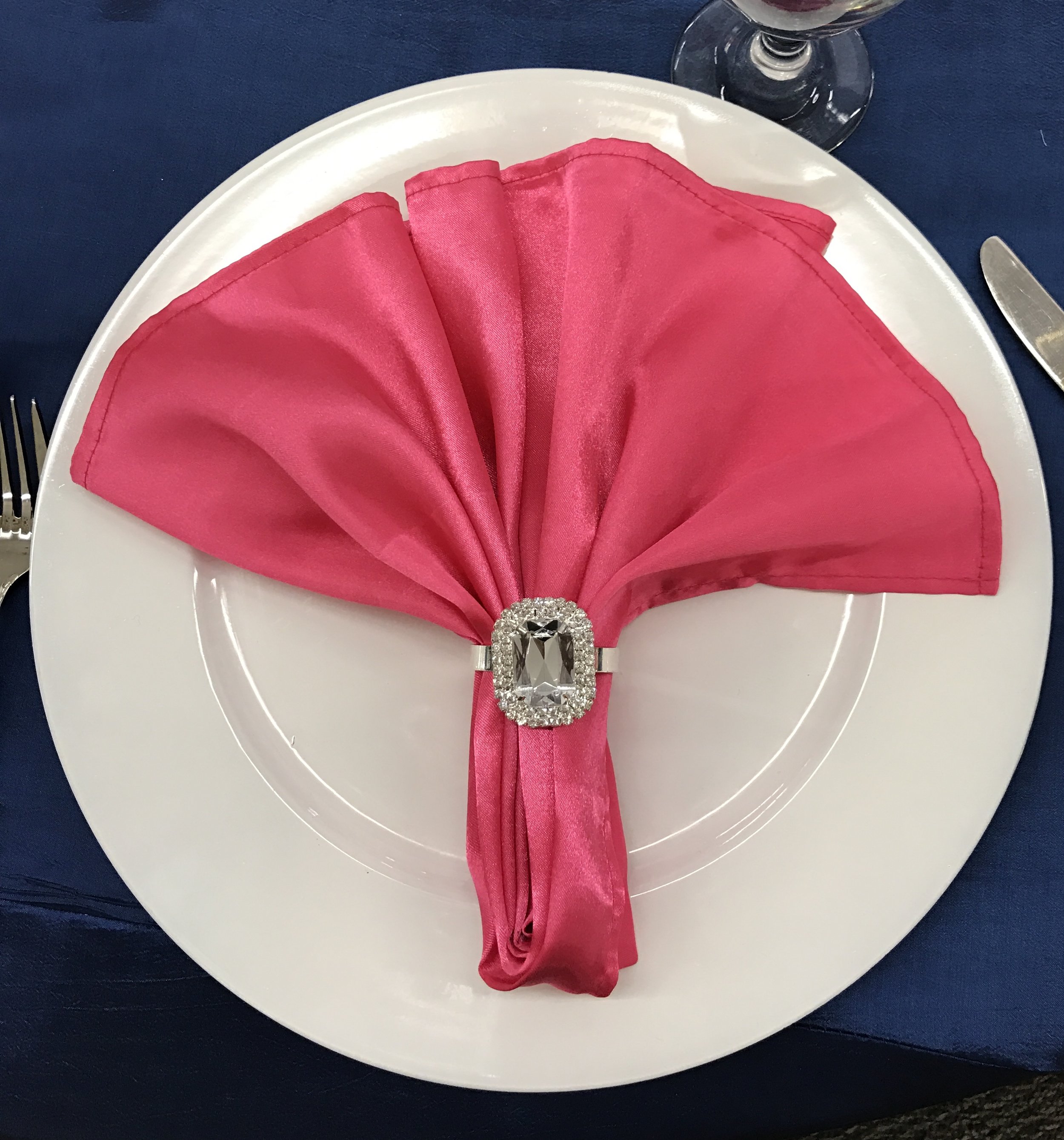 Silver Diamond Napkin Ring