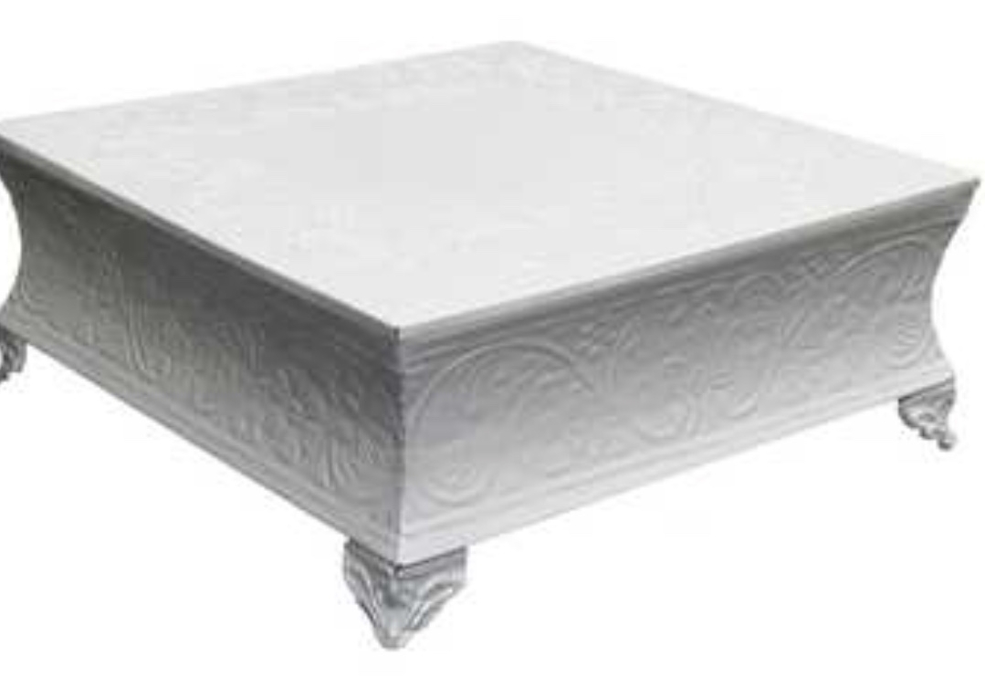 12x12 Metal Scroll Cake Base