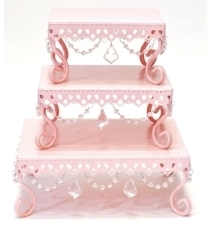 Pink Square Cake Base