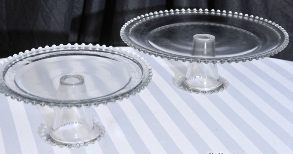 10” and 12” Glass Ball Cake Base