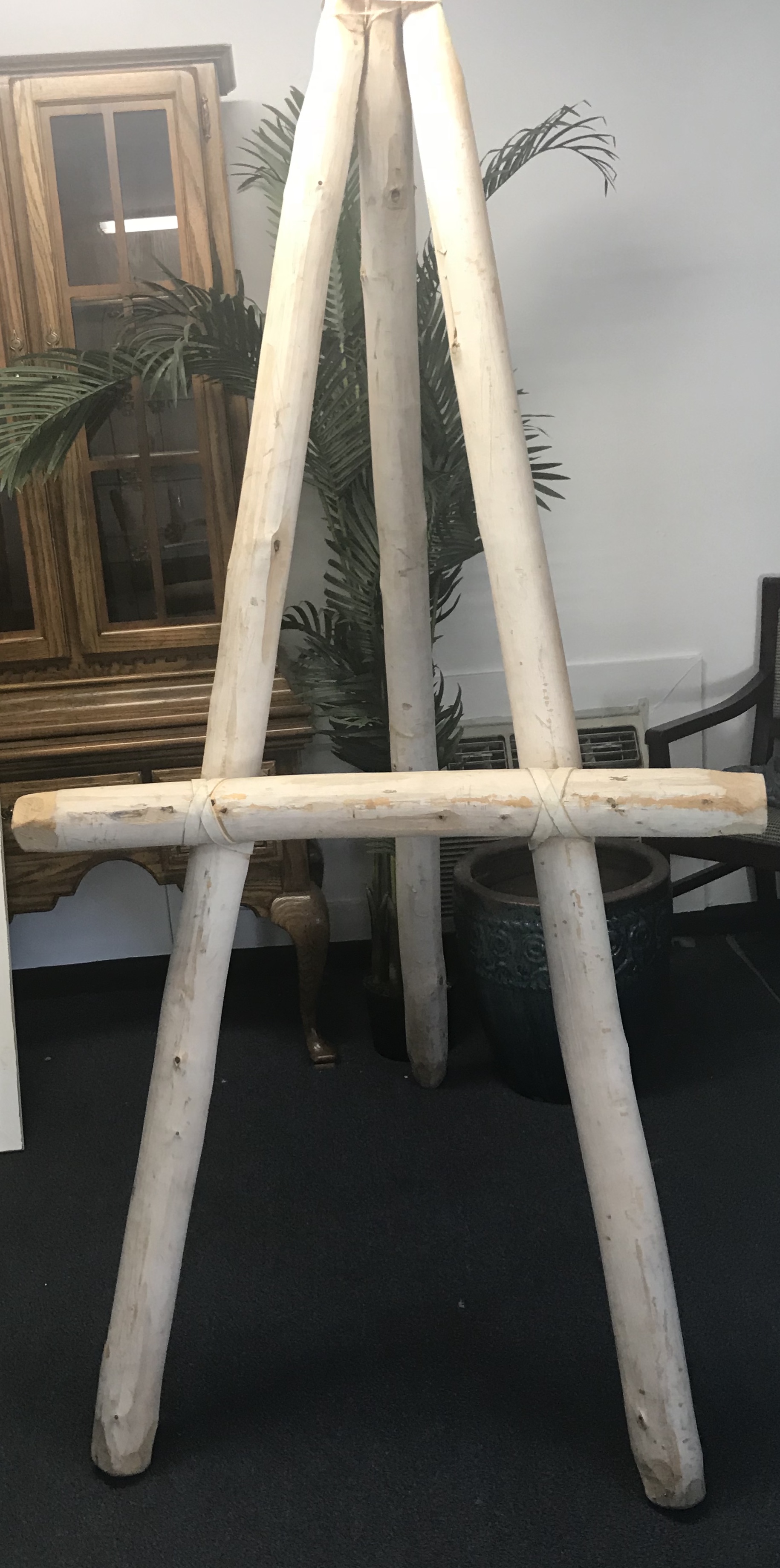 X Large Wooden hand carved easel