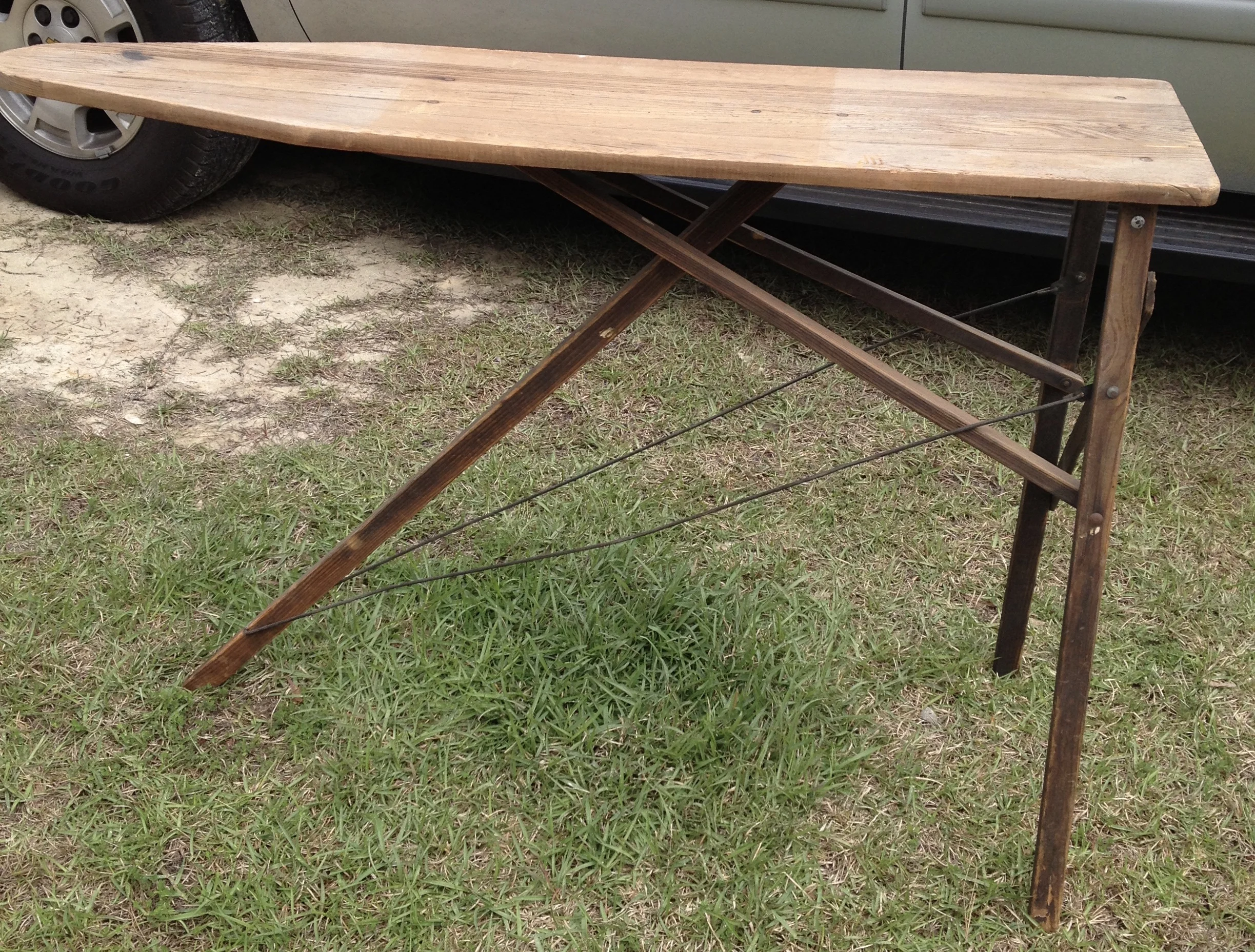 Vintage Ironing Board Table