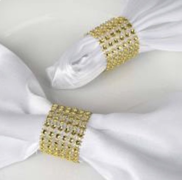 Gold Bling Napkin Ring