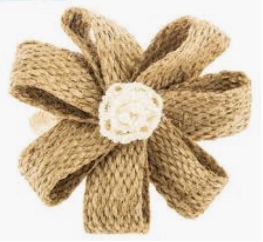 Burlap and Lace Napkin Ring