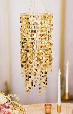 Gold Bling Vase Cover