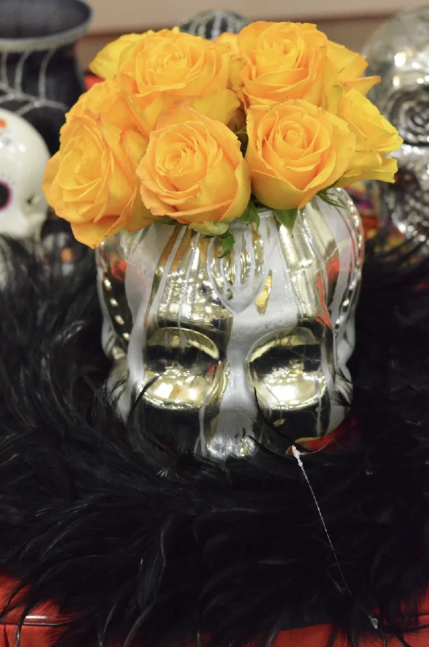 Silver and Gold Skull