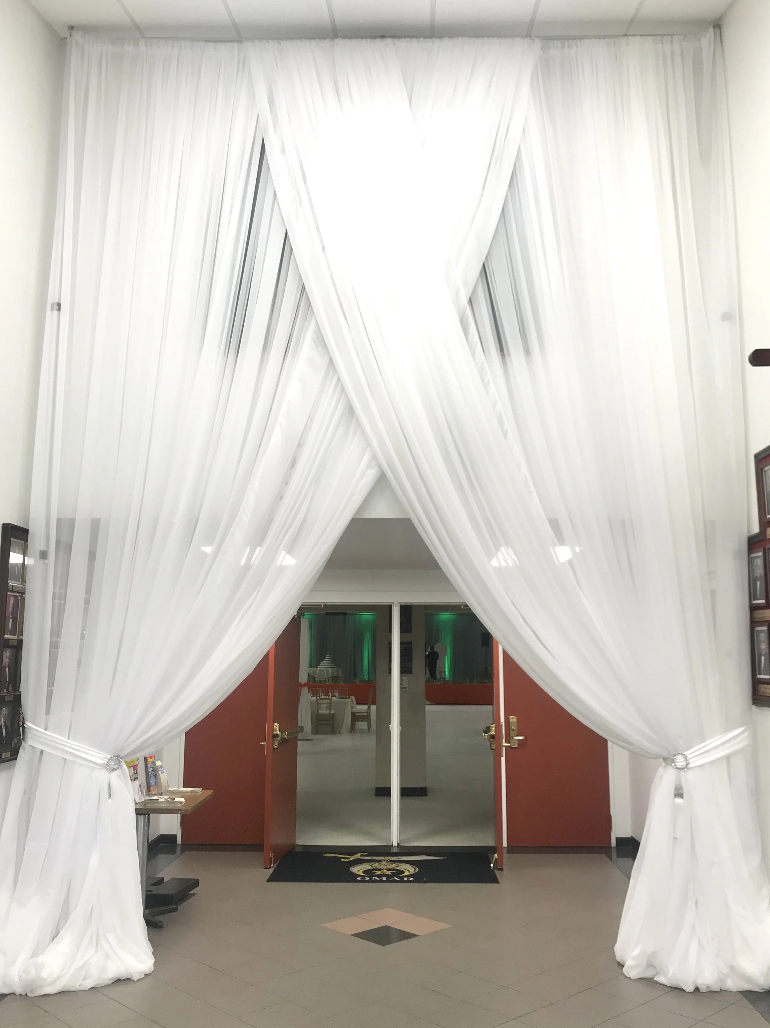 Drape the Entrance