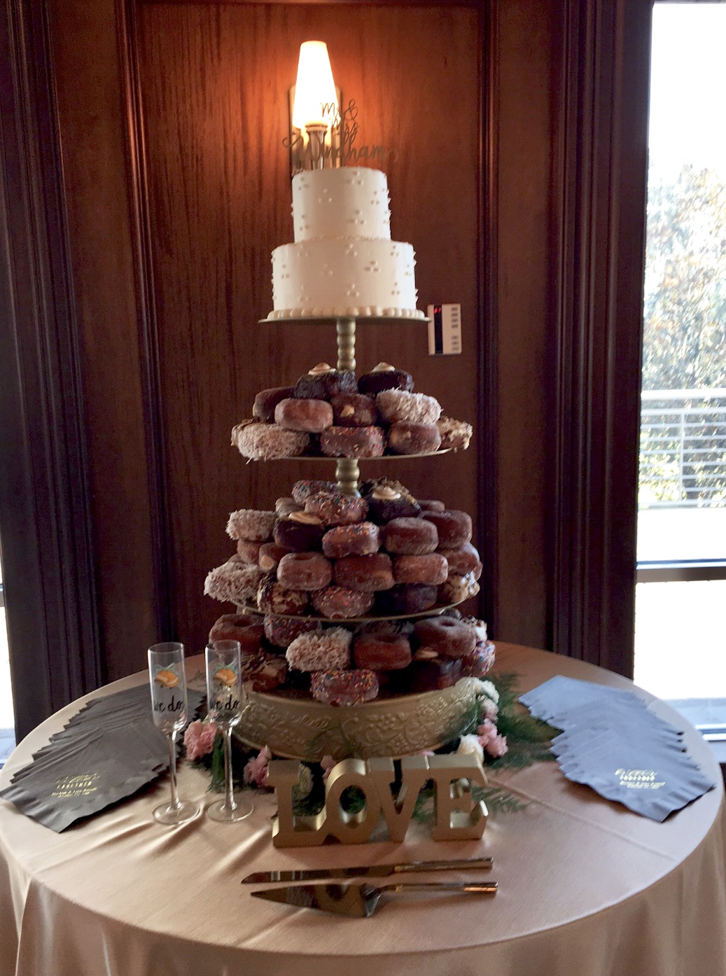 Gold 4 Tier Dessert Stand