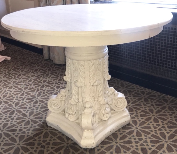 Cream Vintage 42” Table
