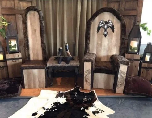 Chairs were made by client. Only showing them for ideas.