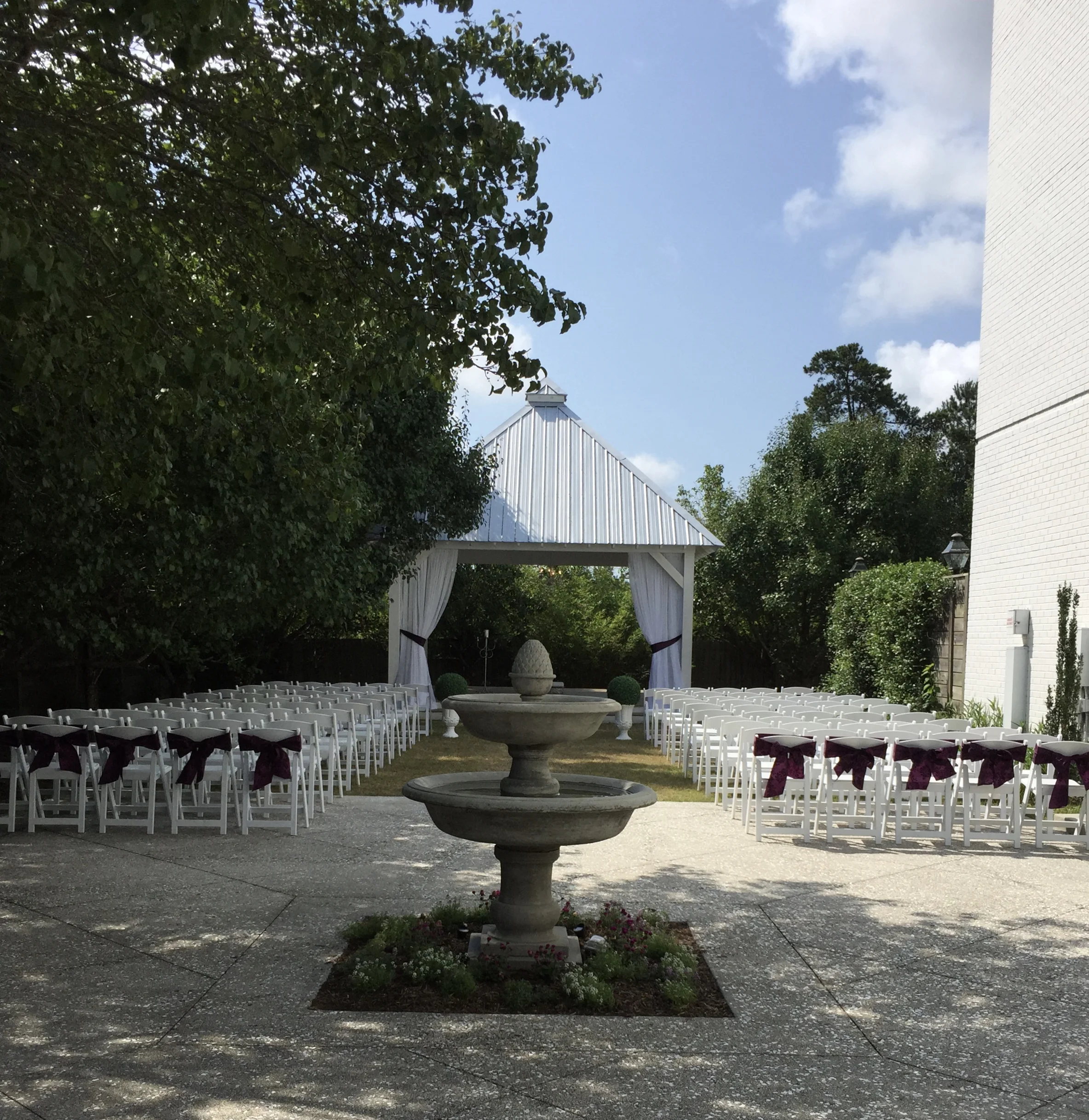 Outside courtyard