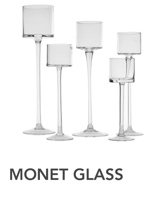 Glass Stemmed Votives