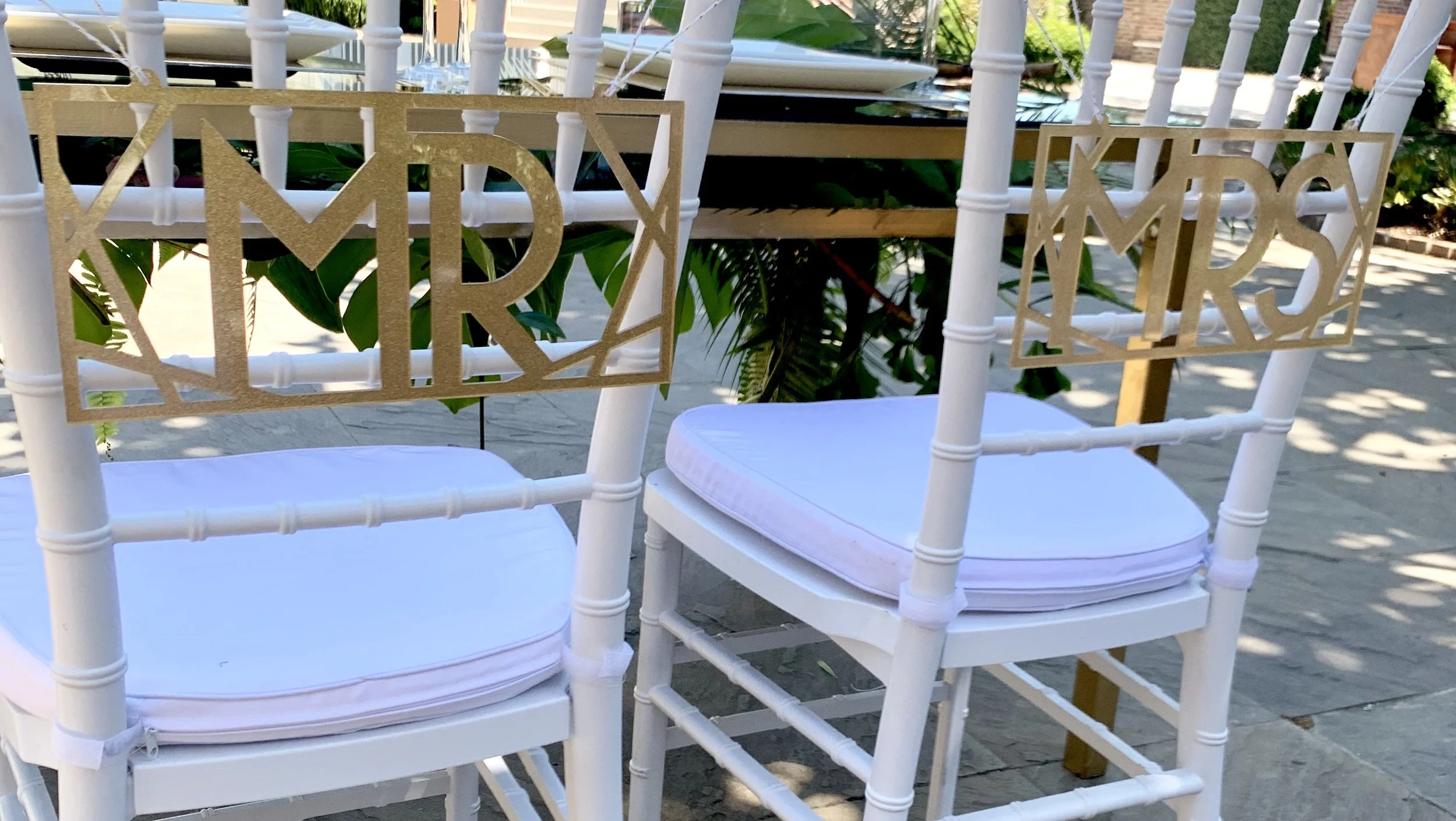 Mr & Mrs Chair Back