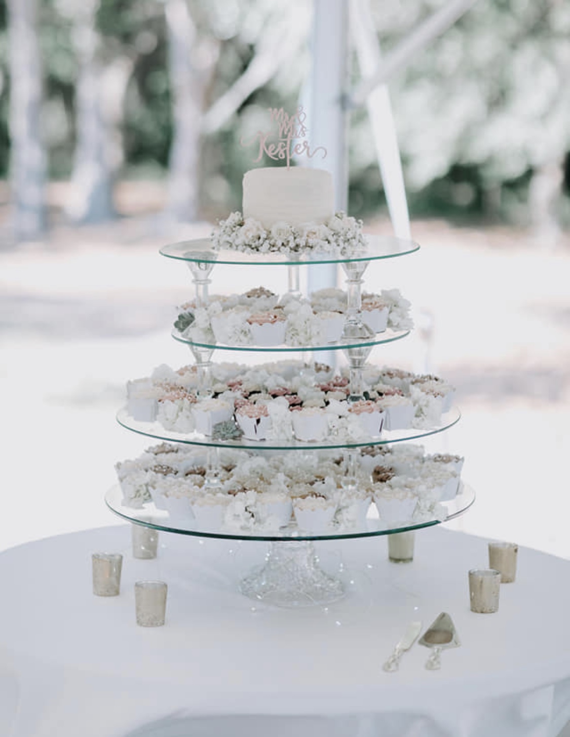 4 Tier Glass Display