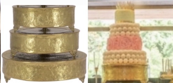 14” Gold Cake Base #3