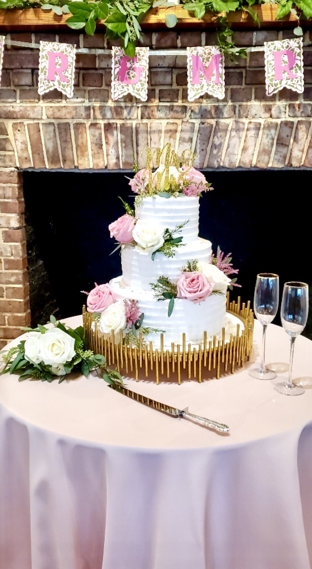 Gold Base w Marble Top #2