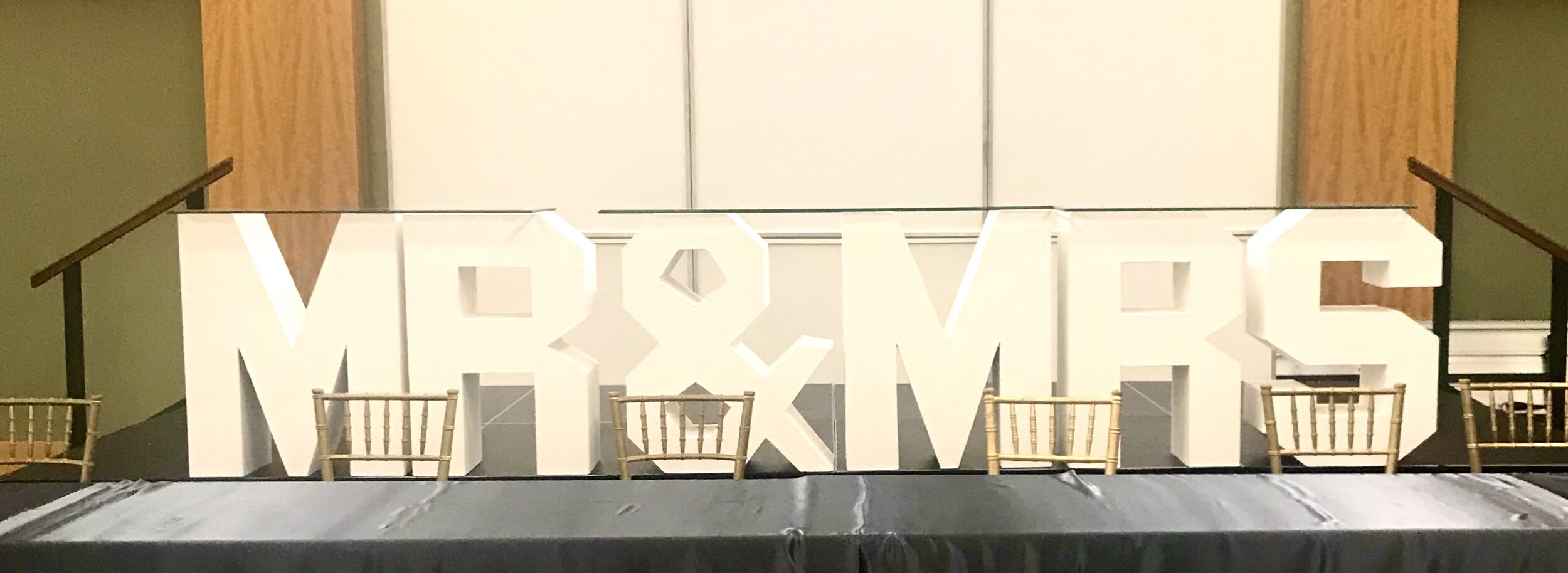 Mr & Mrs. Table with Glass Top (Copy)