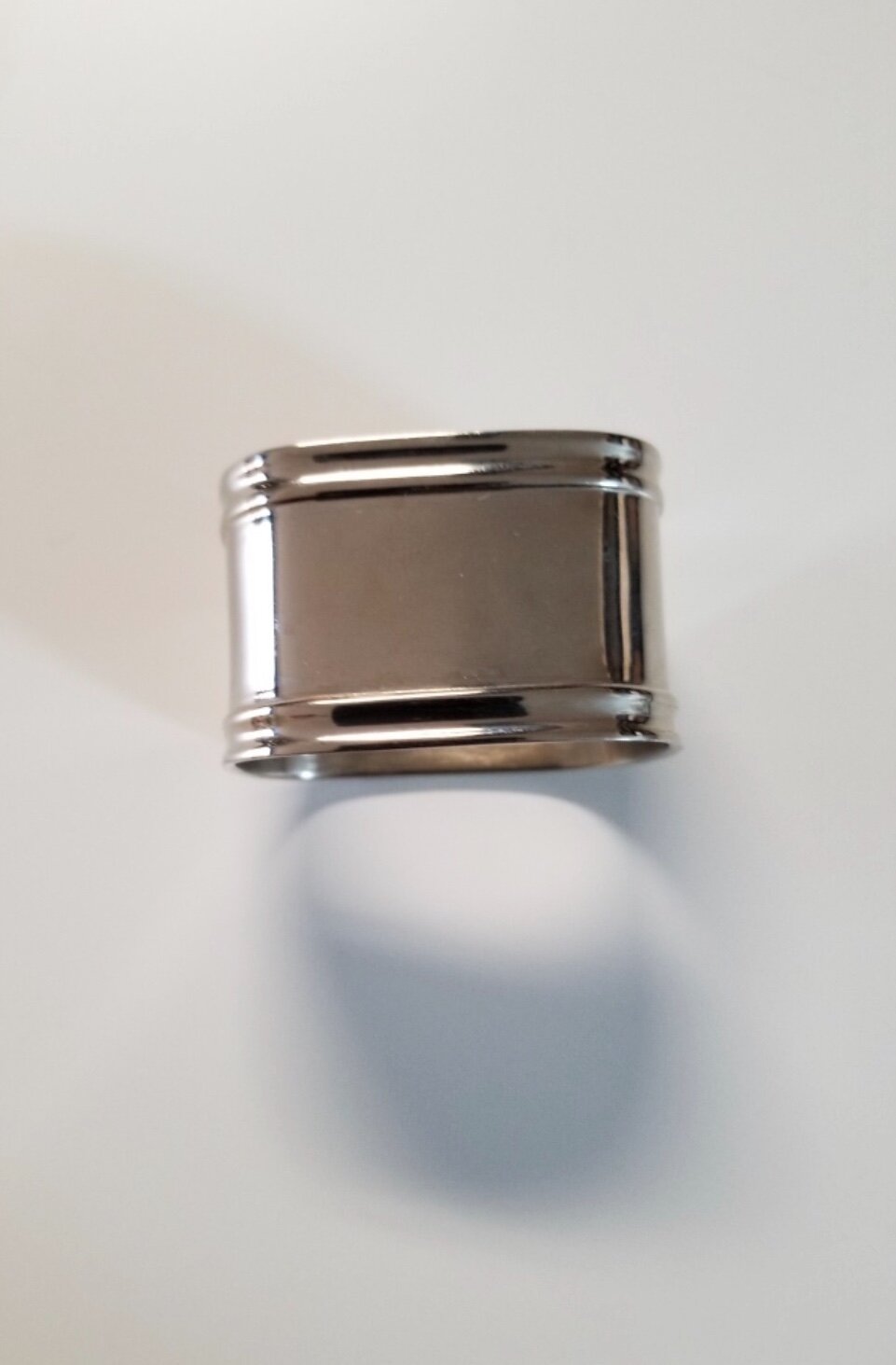 Silver Rectangle Napkin Ring