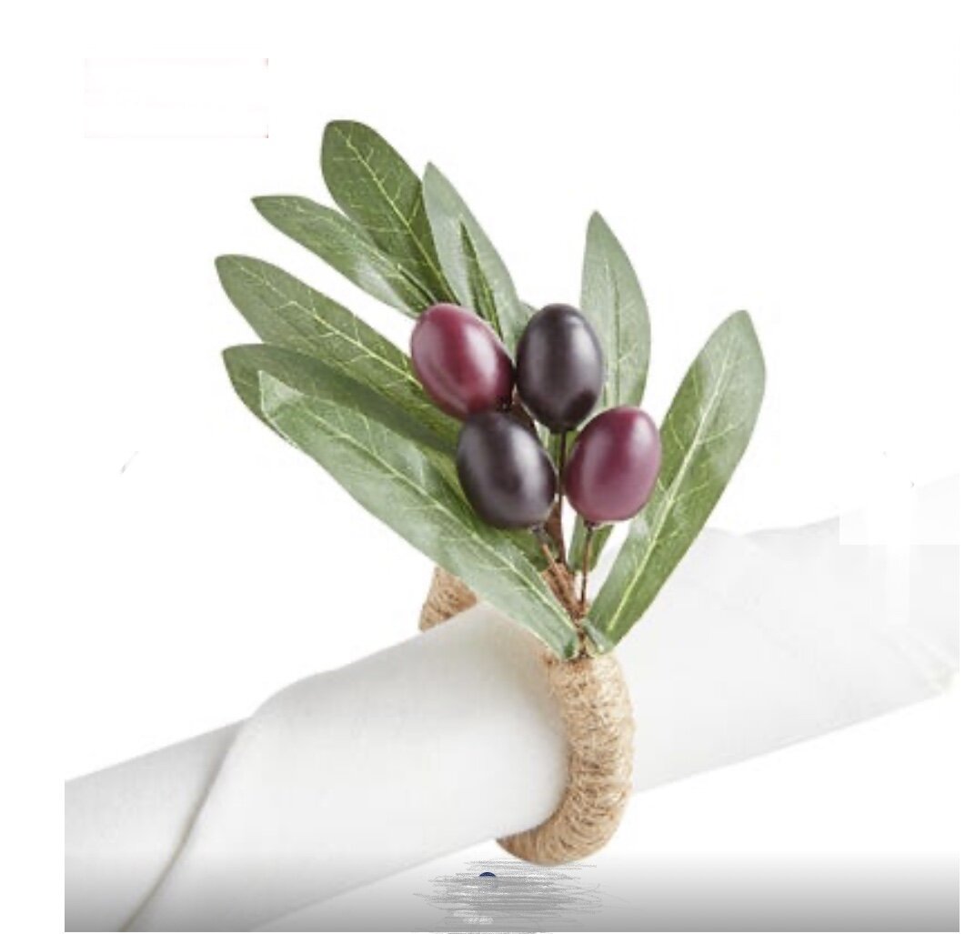 Italian Grapes Napkin Ring