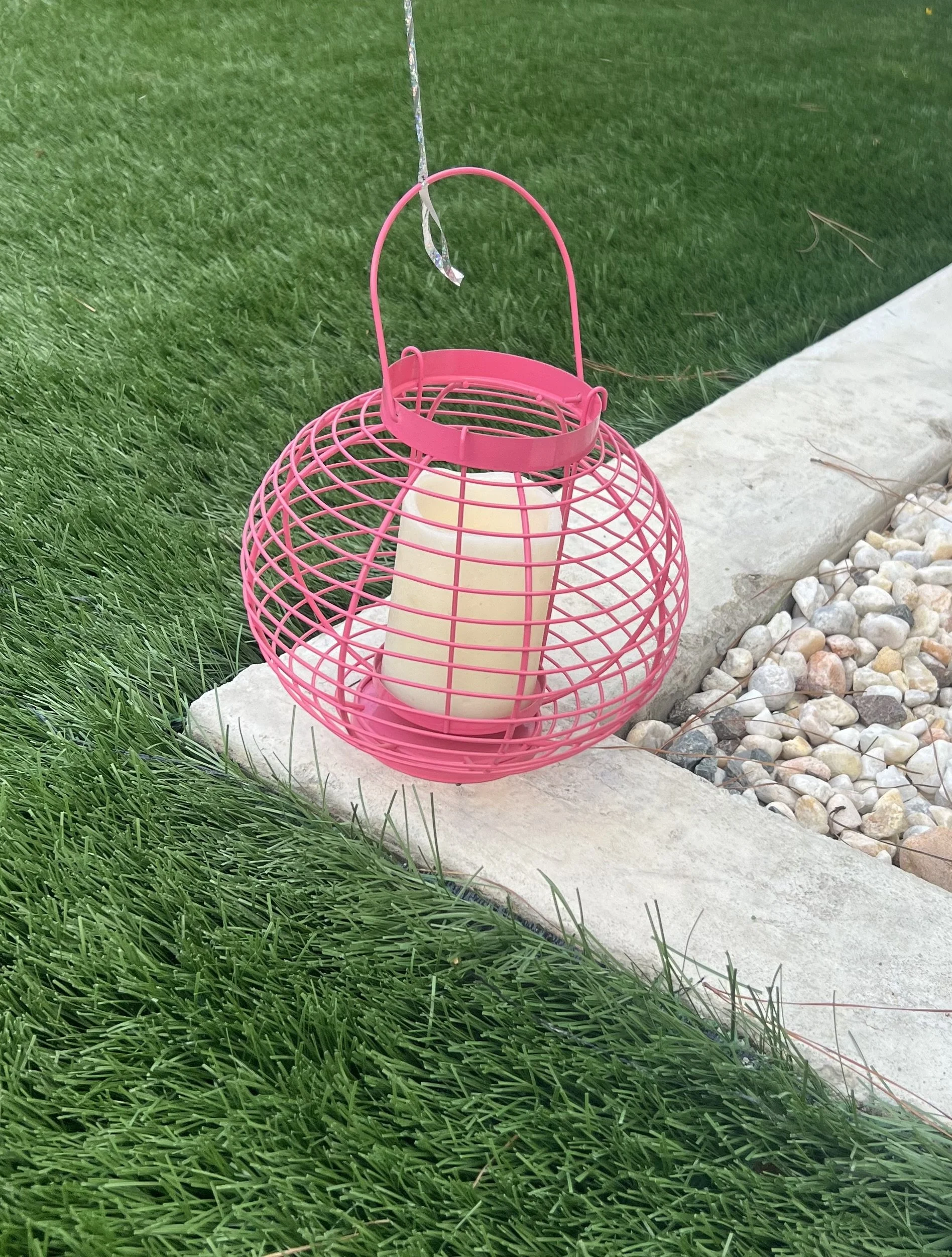 Pink Basket Lanterns 