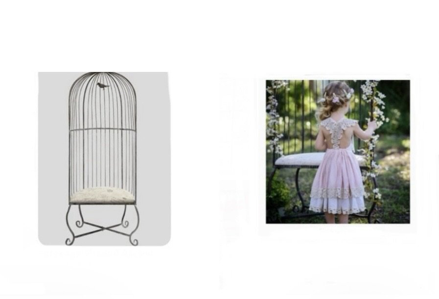 Vintage Birdcage Chair 