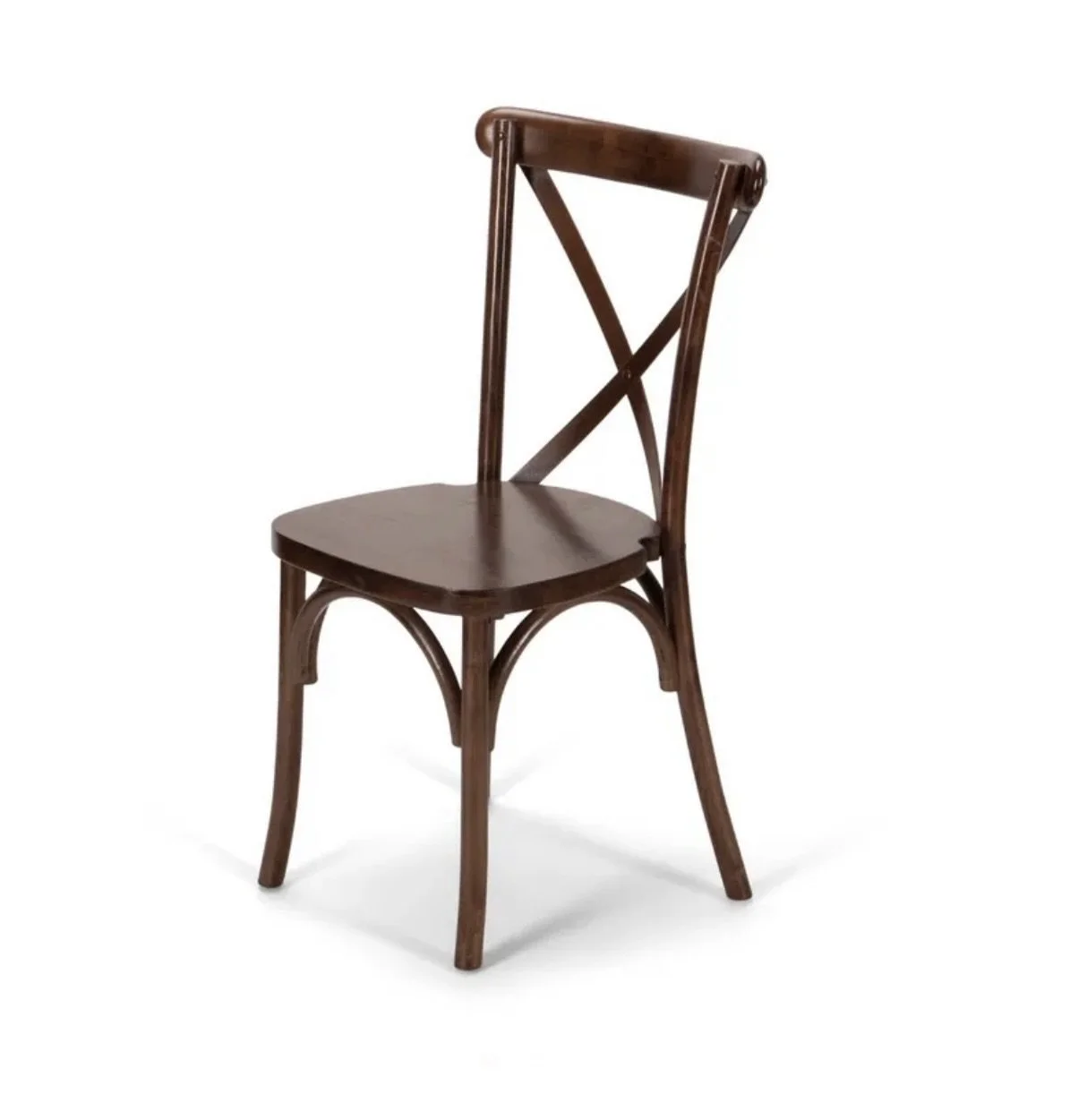 Dark Stain X Back Chair 