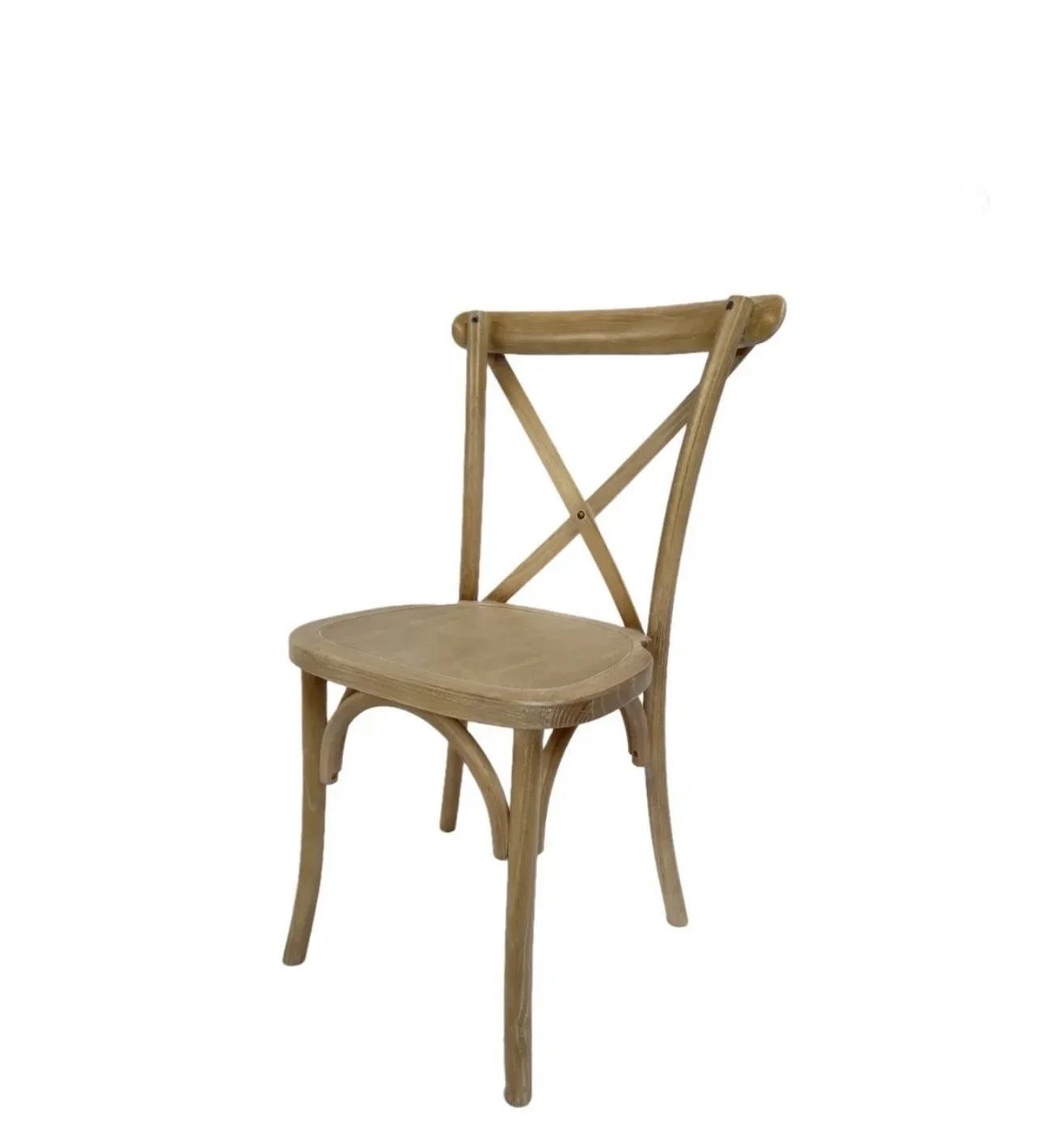 Stained wood  X-Back Chair