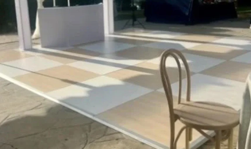 Sand and White Dance Floor 